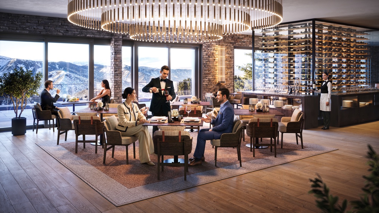Aminona, Кран-Монтана, Швейцария — архитектурная визуализация для Aminona Luxury Resort, кадр 9