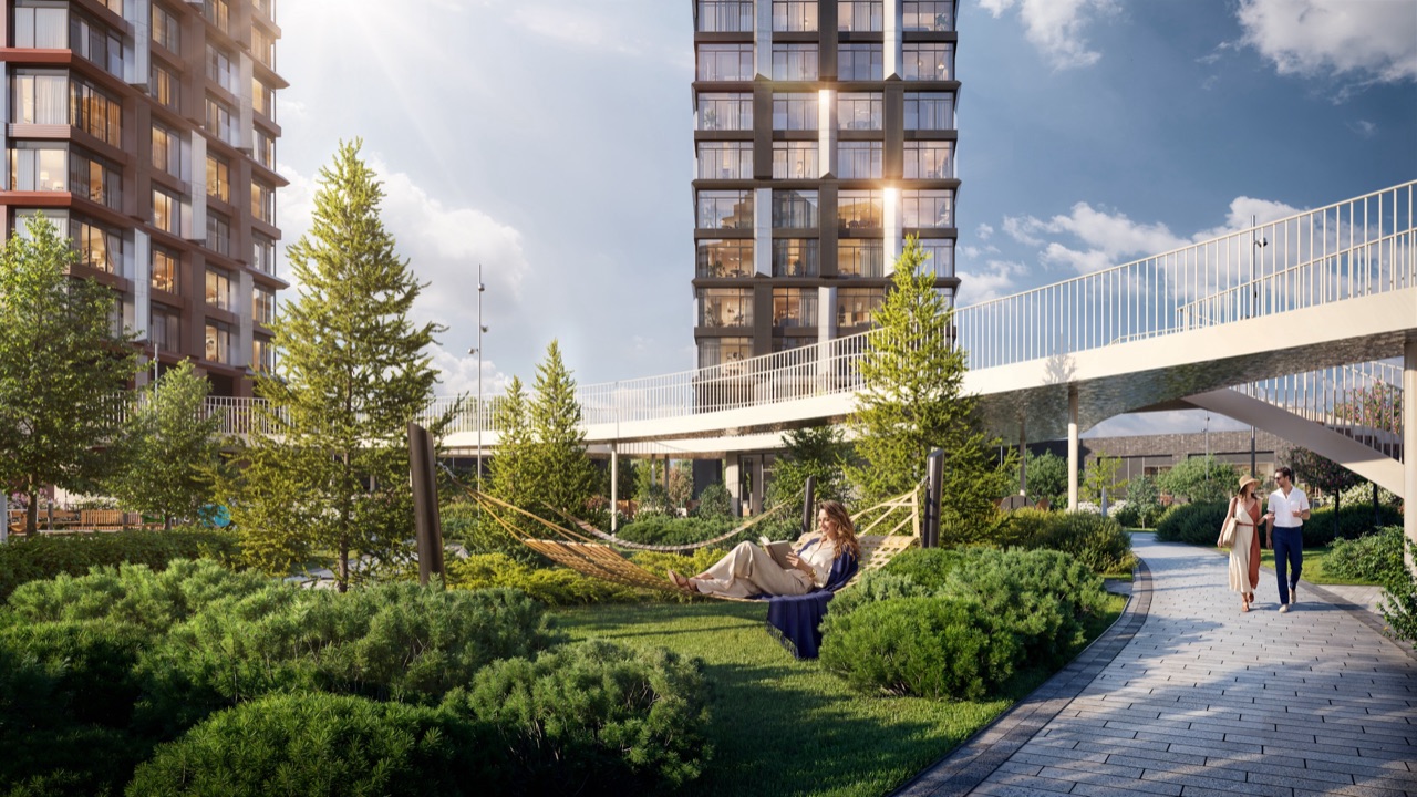 Остров 14, Москва — архитектурная визуализация для Донстрой, кадр 14
